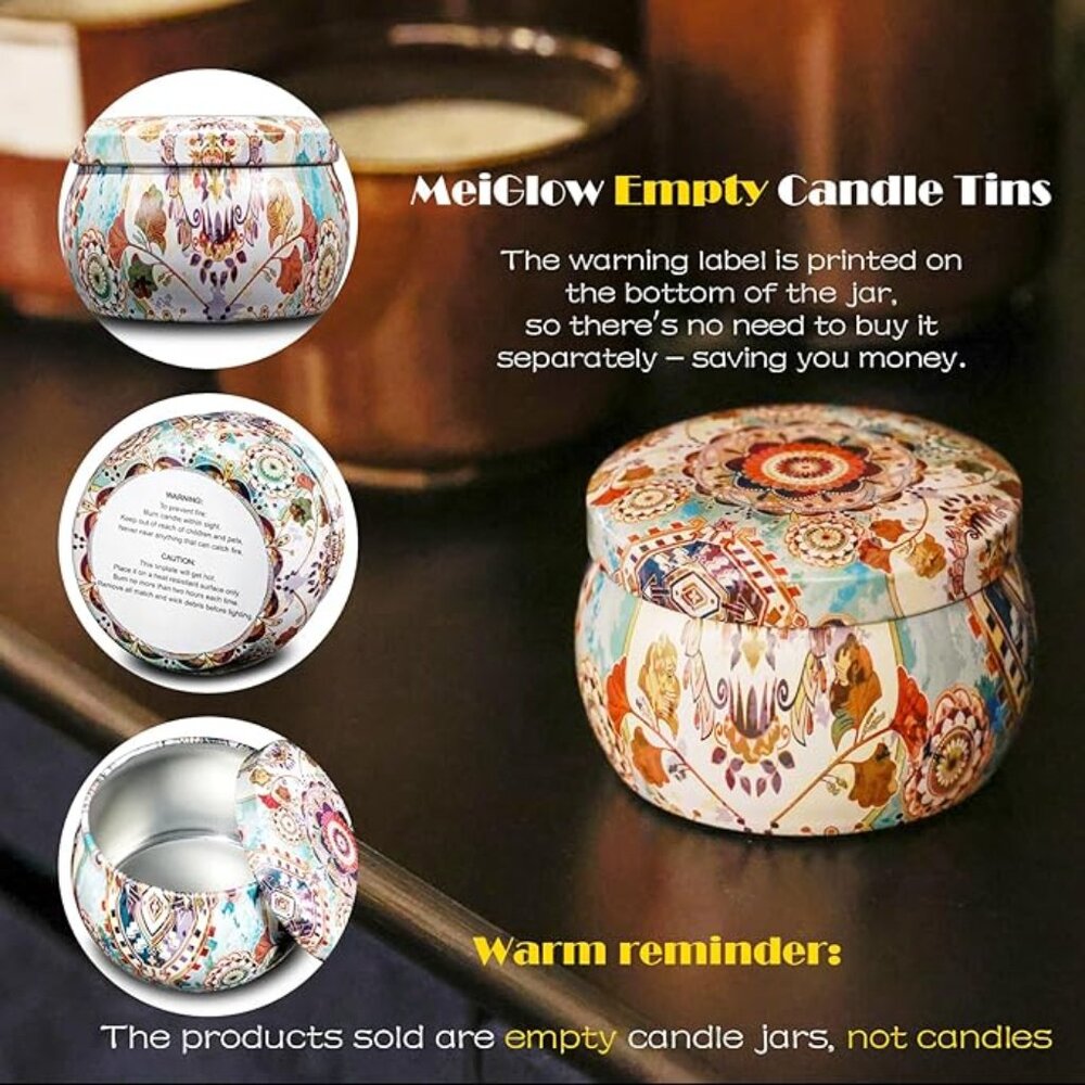 1pc.  Vintage-Style Metal Round Storage Box